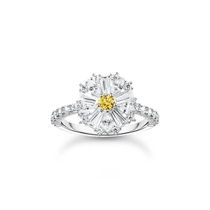 Cocktailring Blume Lovely Daisy mit Steinen Silber - Thomas Sabo - Nordic Spectra