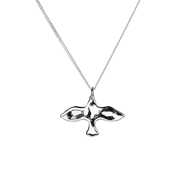 Organic Small Dove Necklace Silver - Emma Israelsson - Snabb frakt & paketinslagning - Nordic Spectra