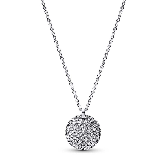 Pandora Timeless Pavé Runder Anhänger Halskette von PANDORA, Schneller Versand - Nordicspectra.de