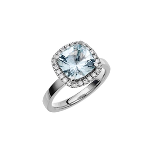 Fairytale 11 Aquamarine White Gold - Wedding & engagement rings - Schalins - Scandinavian design - Nordic Spectra