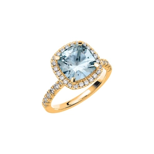 Fairytale 12 Aquamarine Gold - Wedding & engagement rings - Schalins - Scandinavian design - Nordic Spectra