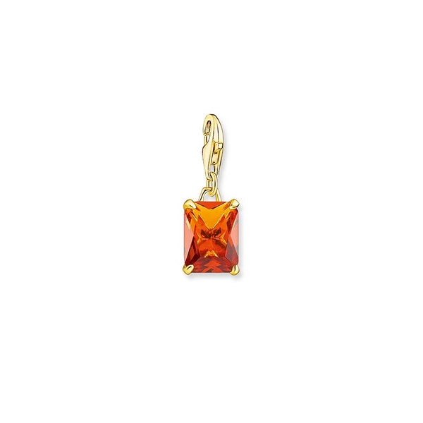 Orange Sten Guld Berlock - Thomas Sabo berlock - Snabb frakt & paketinslagning - Nordicspectra.se
