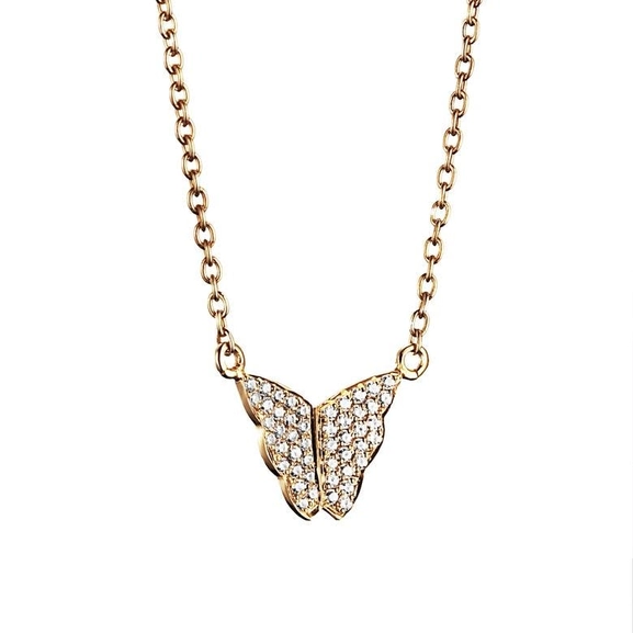 Little Miss Butterfly & Stars Necklace Gold von Efva Attling, Schneller Versand - Nordicspectra.de