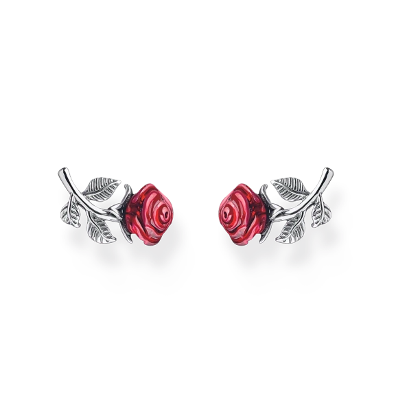 Earrings Red Roses - Thomas Sabo - Suuri valikoima & ilmainen lahjapaketointi - Nordic Spectra