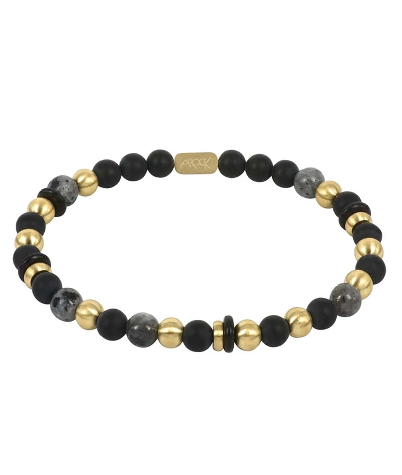 EDDIE Armband Svart/Guld - AROCK - Snabb frakt & paketinslagning - Nordicspectra.se