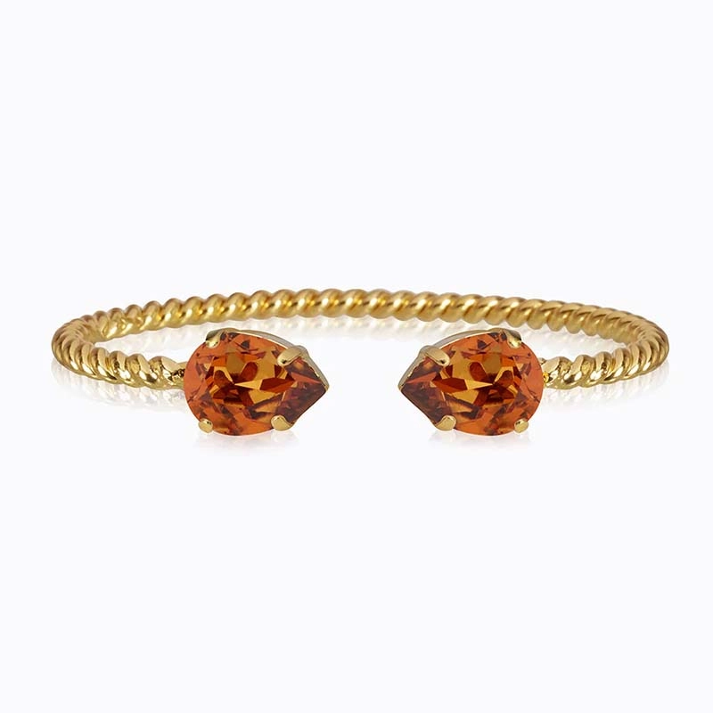 Caroline Svedbom – Mini Drop Bracelet Gold Light Amber