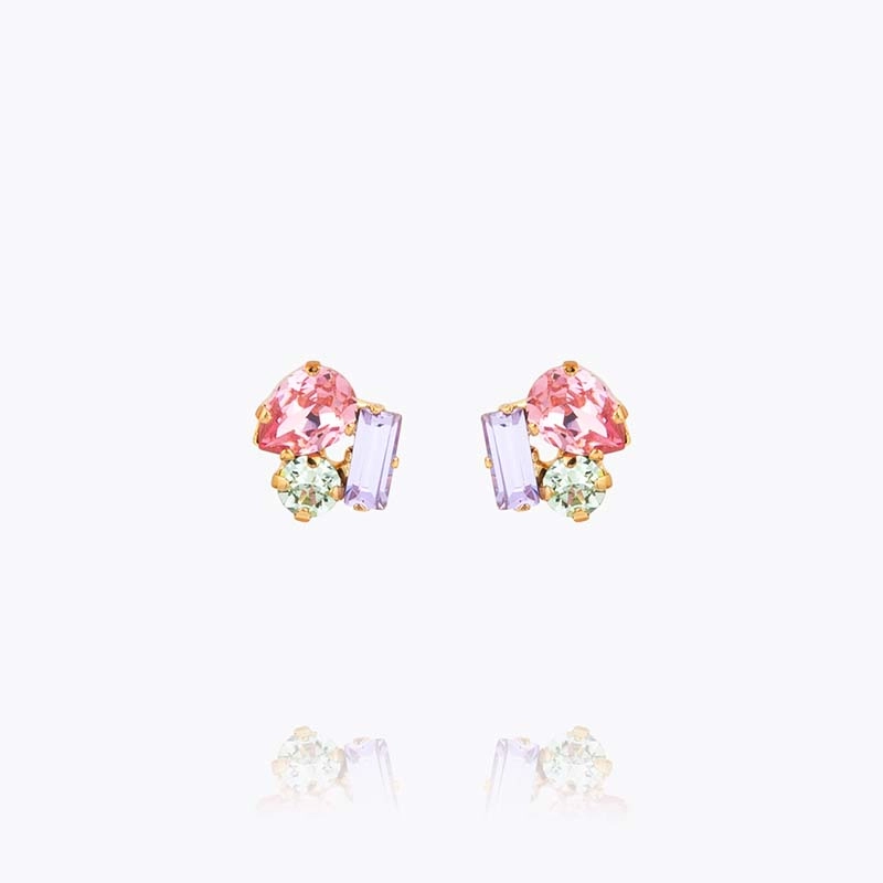 Caroline Svedbom - Isa Earrings Gold Pastel Combo