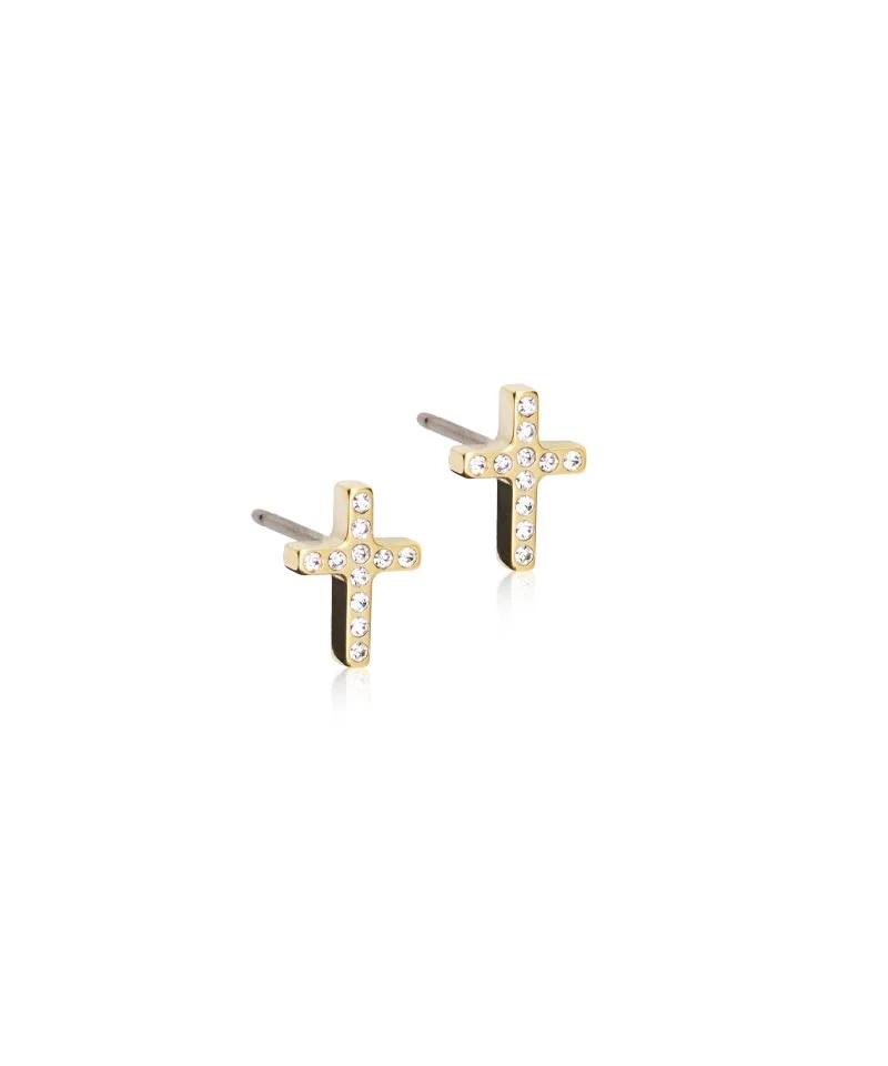 Blomdahl - GT Brilliance Cross 8 mm Crystal
