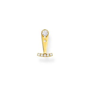 Einzel Ohrstecker Weisse Steine Gold von Thomas Sabo, Schneller Versand - Nordicspectra.de