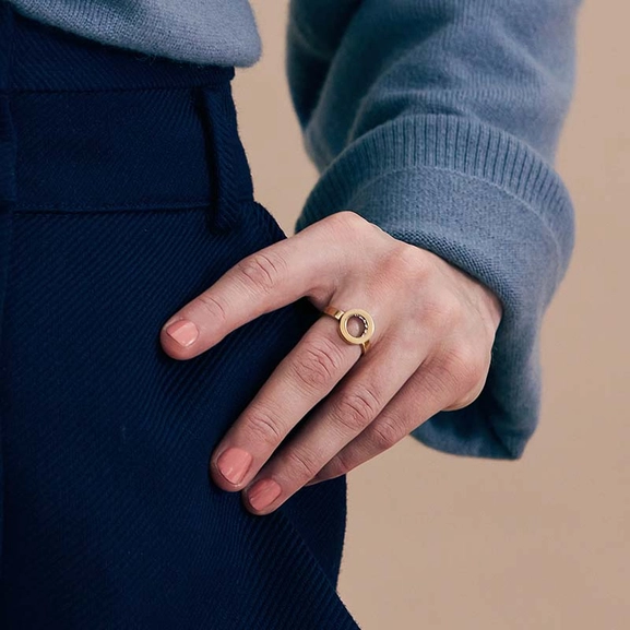Monaco Ring Gold - Edblad - Snabb frakt & paketinslagning - Nordicspectra.se