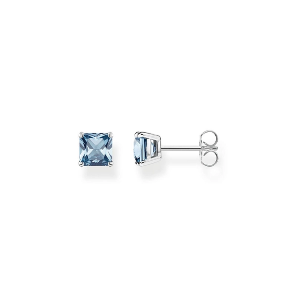 Ohrstecker Blauer Stein Silber von Thomas Sabo, Schneller Versand - Nordicspectra.de
