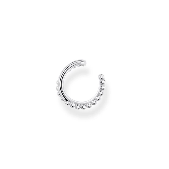 Einzel Ohrklemme Kugeln Doppel Silber von Thomas Sabo, Schneller Versand - Nordicspectra.de