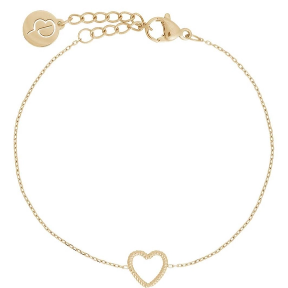 Rope Heart Bracelet Gold - Edblad - Snabb frakt & paketinslagning - Nordicspectra.se