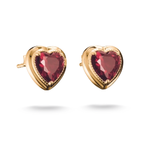 Rote Herz-Ohrstecker Elyndra Gold - Thomas Sabo - Nordic Spectra