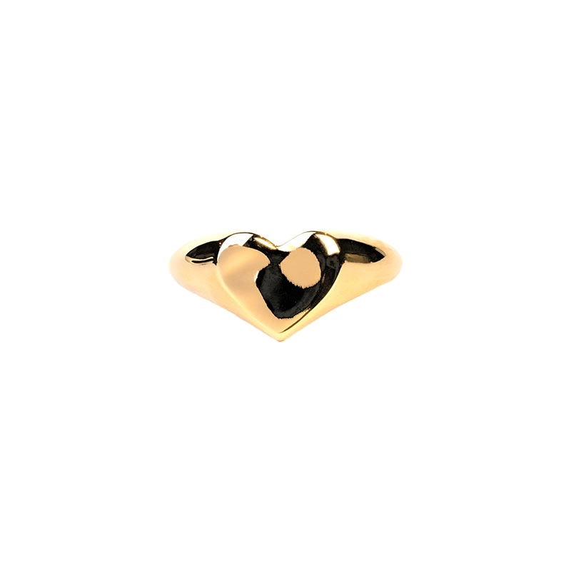 Emma Israelsson - Heart Signet Ring Gold