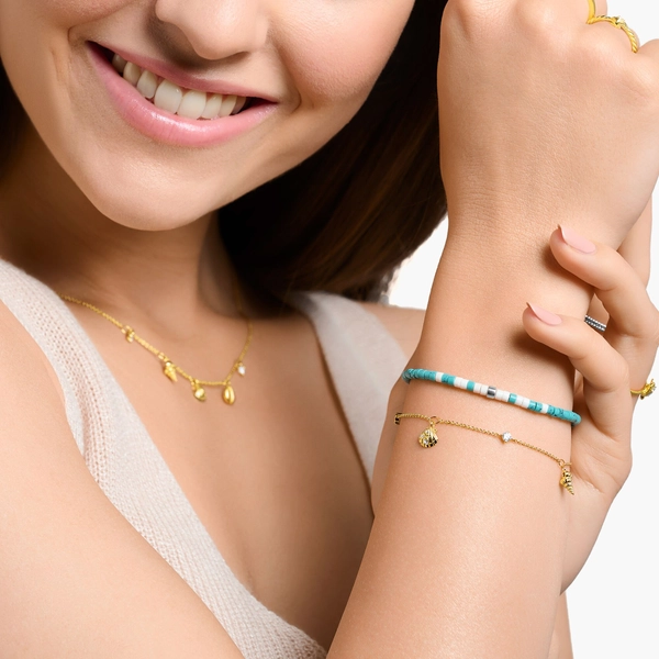 Armband Mit Türkisen Steinen von Thomas Sabo, Schneller Versand - Nordicspectra.de