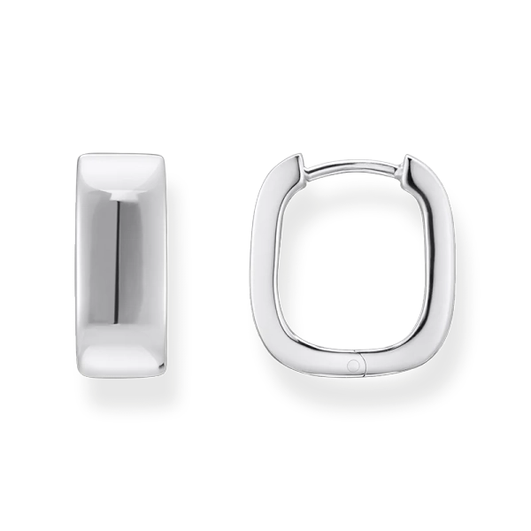 Kvadratiska Chunky Hoops - Thomas Sabo - Snabb leverans & paketinslagning - Nordic Spectra