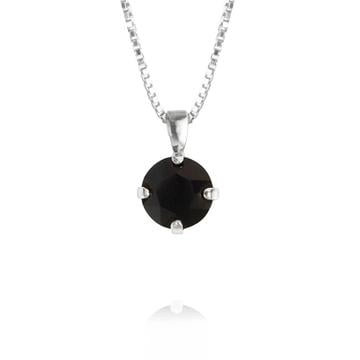 Caroline Svedbom – Classic Petite Necklace Rhodium Jet