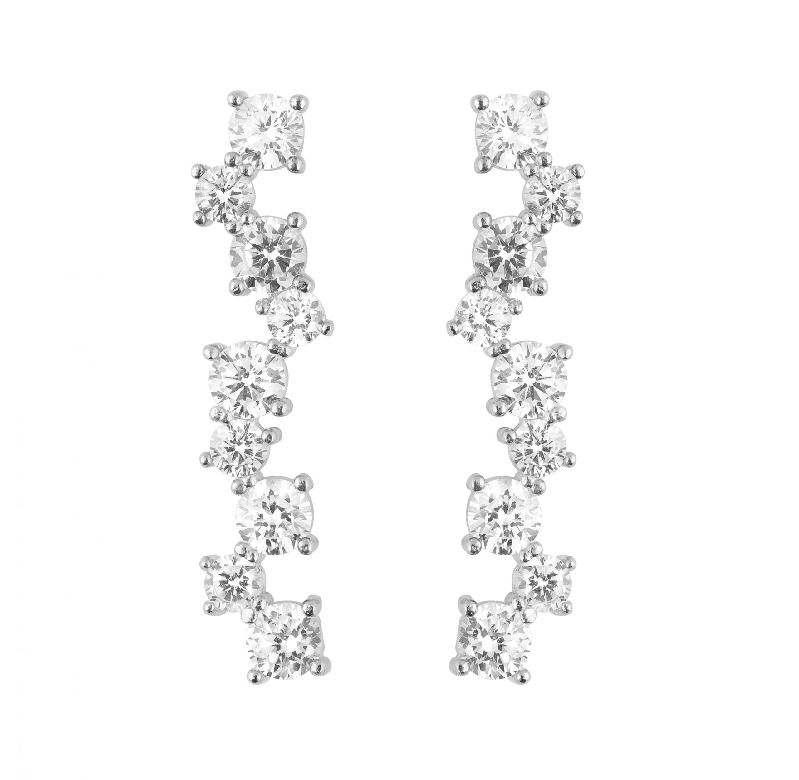 CU Jewellery - Gatsby Long Ear Silver