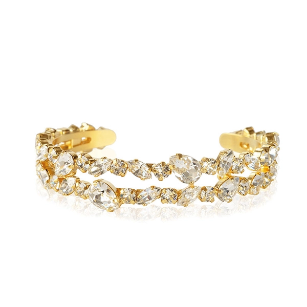 Gabriella Bangle Gold Crystal - Caroline Svedbom - Snabb frakt & paketinslagning - Nordicspectra.se