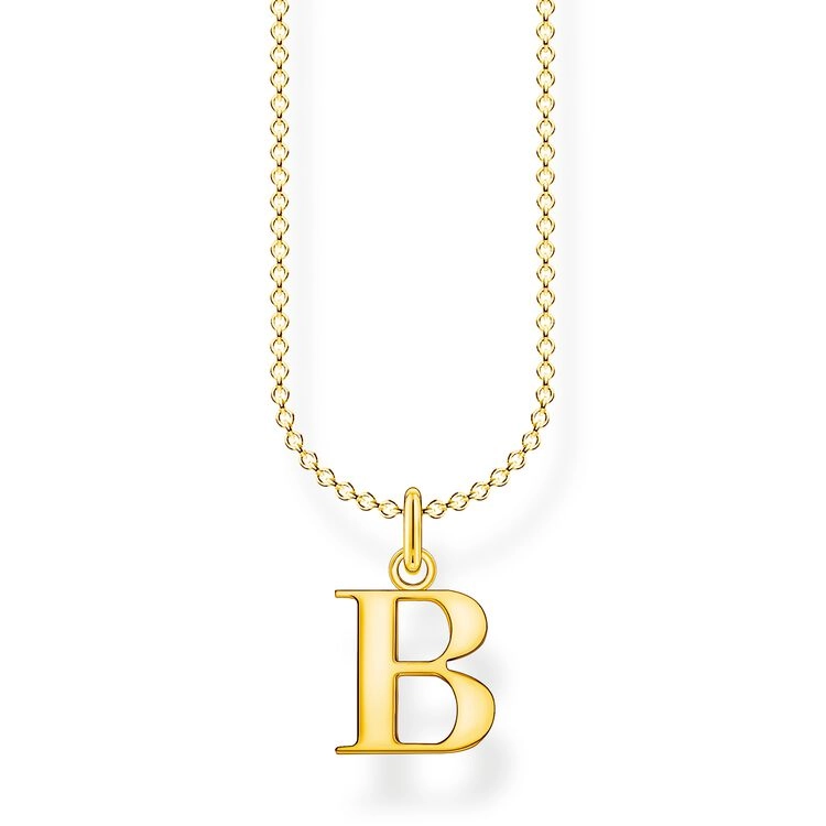 Thomas Sabo – Bokstavshalsband Guld – B