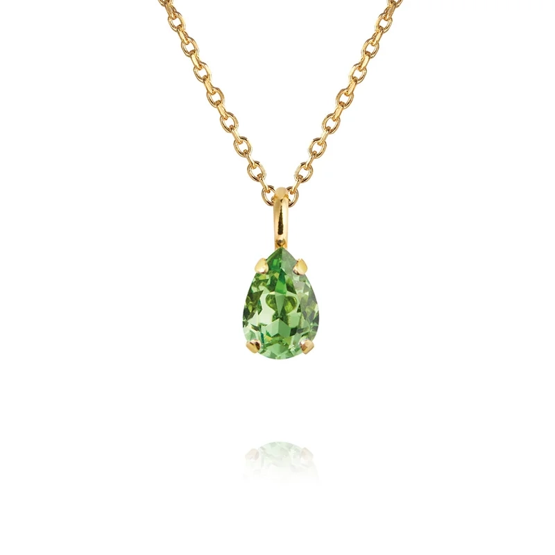 Caroline Svedbom - Amelia Necklace Gold Recreated Peridot