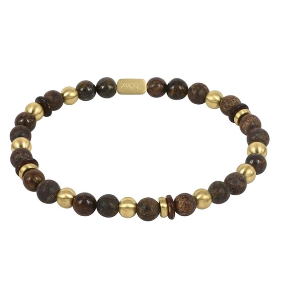 EDDIE Armband Brunt/Guld - AROCK - Snabb frakt & paketinslagning - Nordicspectra.se