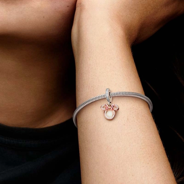 Disney Mimmi Pigg Dubbel Hängberlock - PANDORA - Snabb frakt & paketinslagning - Nordic Spectra