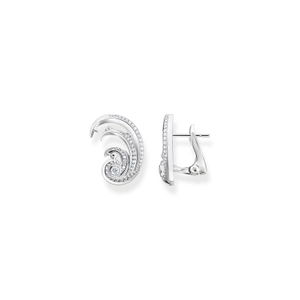 Ohrclip Welle Mit Weißen Steinen von Thomas Sabo, Schneller Versand - Nordicspectra.de