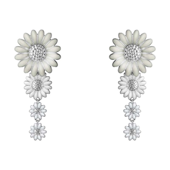 Daisy x Stine Goya Vita Örhängen - Georg Jensen örhängen - Snabb frakt & paketinslagning - Nordicspectra.se