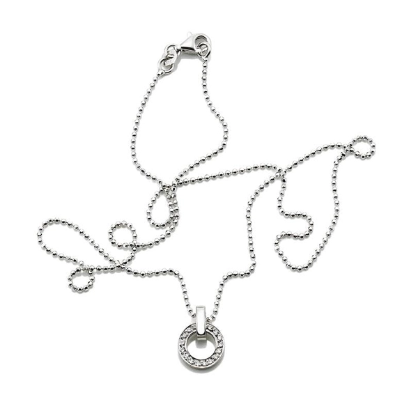 Ring Around & Stars Pendant White Gold - Efva Attling halsband - Snabb frakt & paketinslagning - Nordicspectra.se