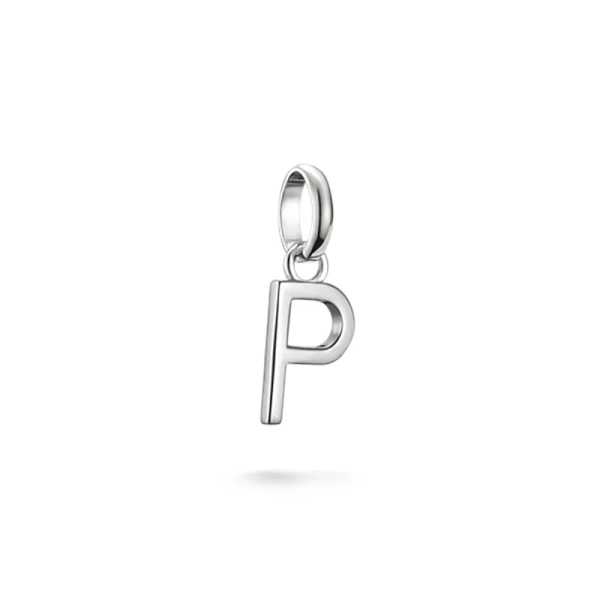 Bokstavsberlock i silver formad som bokstaven U från Thomas Sabo