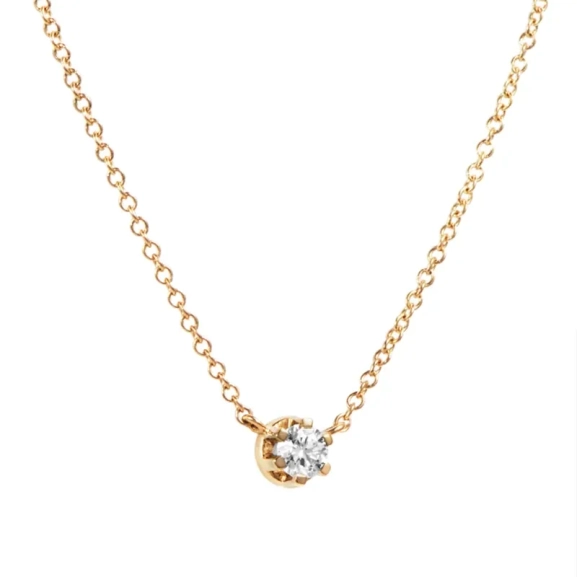 Crown & Stars Necklace 0.30ct Gold - Efva Attling - Skandinavisches Design - Nordic Spectra