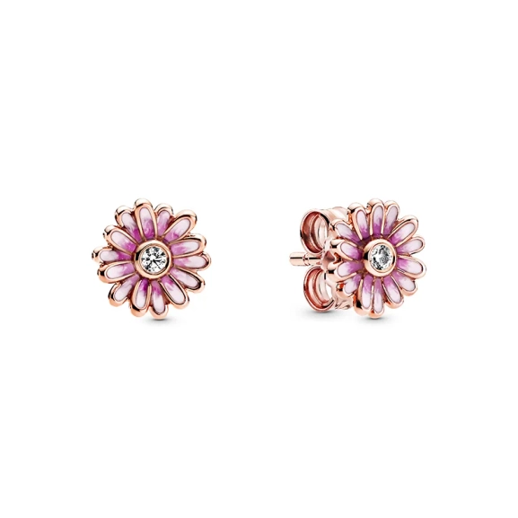 Ohrstecker mit rosa Gänseblümchen