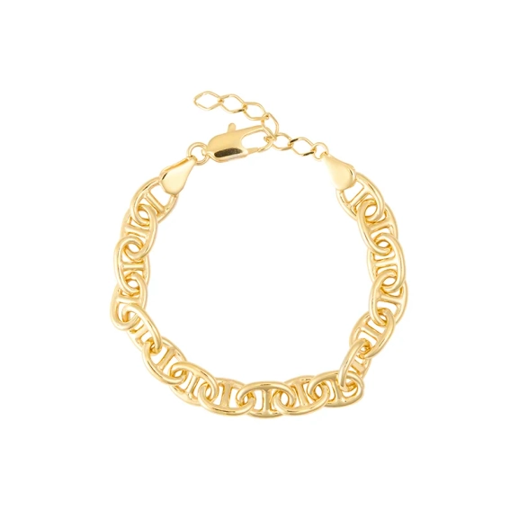Betty Chain Bracelet Gold i glänsande guld med elegant kedjedesign