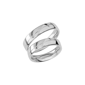 SR1020-5 White Gold - Wedding & engagement rings - Schalins - Scandinavian design - Nordic Spectra