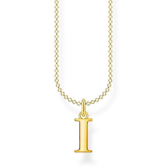 Kette Buchstabe Gold - I von Thomas Sabo, Schneller Versand - Nordicspectra.de