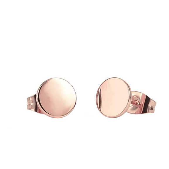 LINA Stud Örhängen Blank Rosé - Astrid & Agnes - Snabb frakt & paketinslagning - Nordicspectra.se