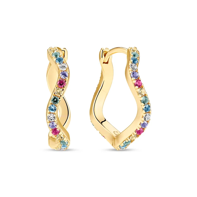 Sif Jakobs - Ellera Waves Grande Örhängen Mix Guld