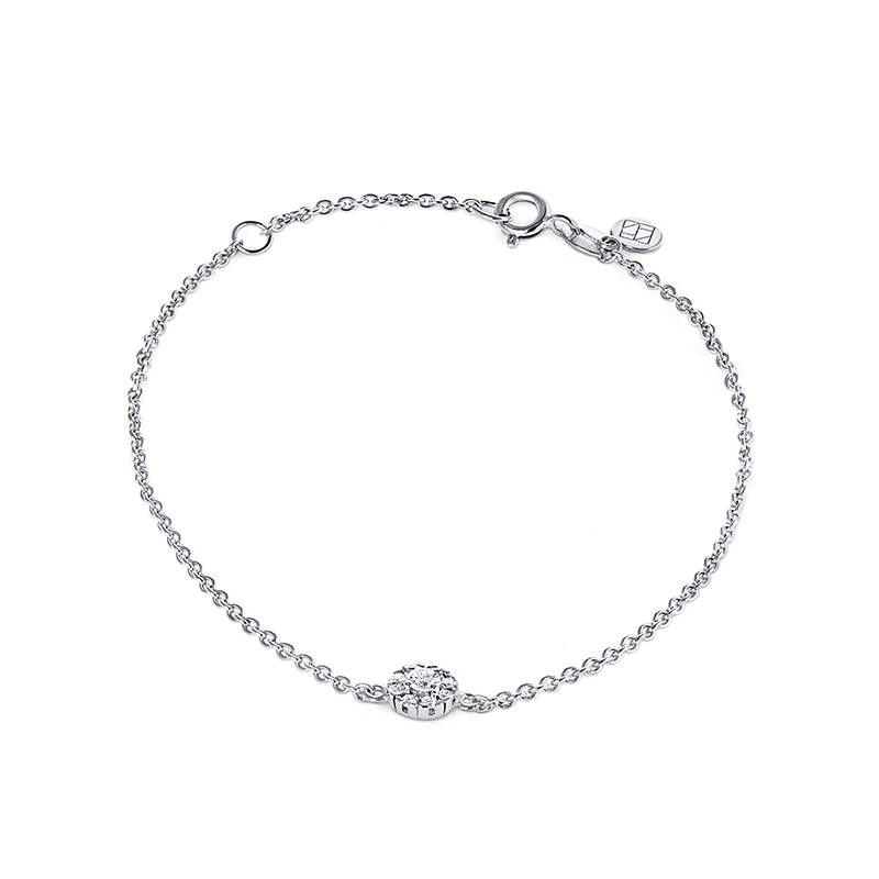 Nordic Spectra - Ella Carmosé Armband Vitguld 0,18 ct Diamanter