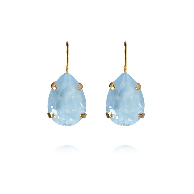 Caroline Svedbom - Mini Drop Clasp Earrrings Gold Sky Ignite