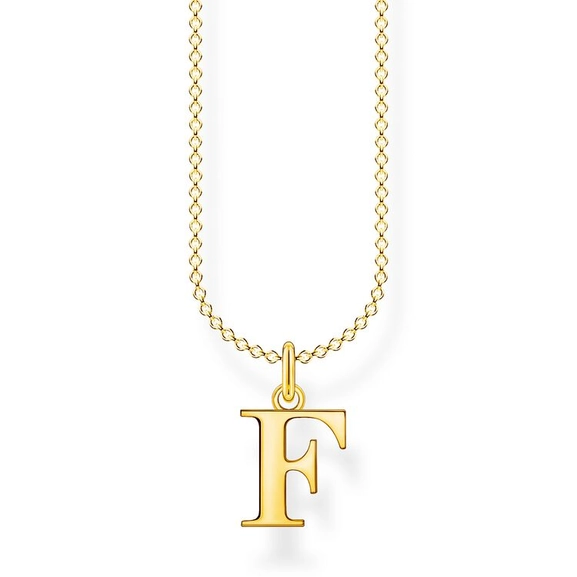 Kette Buchstabe Gold - F von Thomas Sabo, Schneller Versand - Nordicspectra.de
