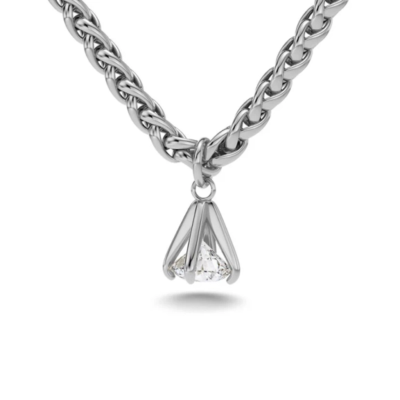 Edblad Solo Necklace i polerat stål med justerbar längd