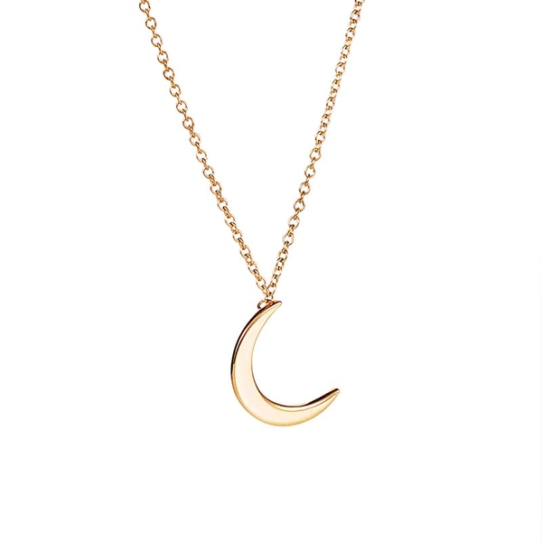 Pencez Moon Necklace Gold - Efva Attling - Skandinaviska Designsmycken - Nordic Spectra