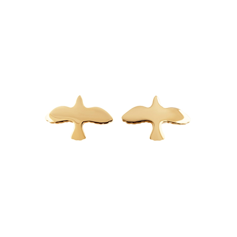 Dove Pin Earrings Gold - Emma Israelsson - Snabb frakt & paketinslagning - Nordicspectra.se