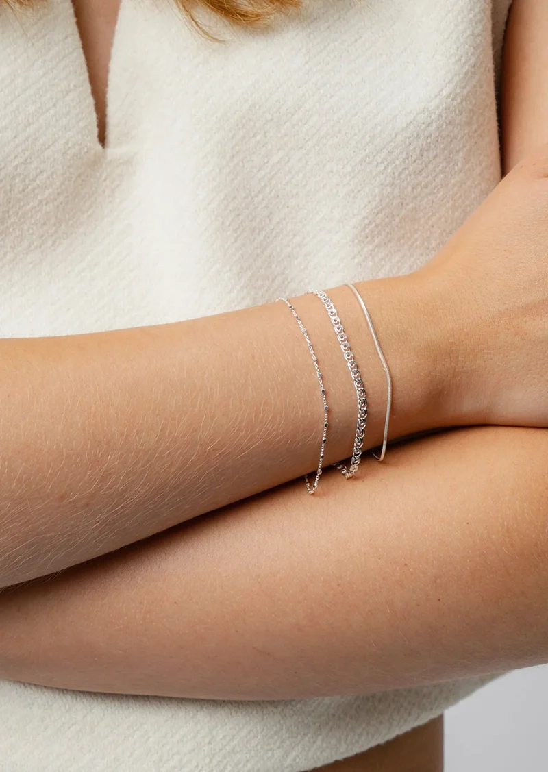 Sheer Station Bracelet Silver - Syster P - Snabb leverans & Gratis paketinslagning - Nordic Spectra