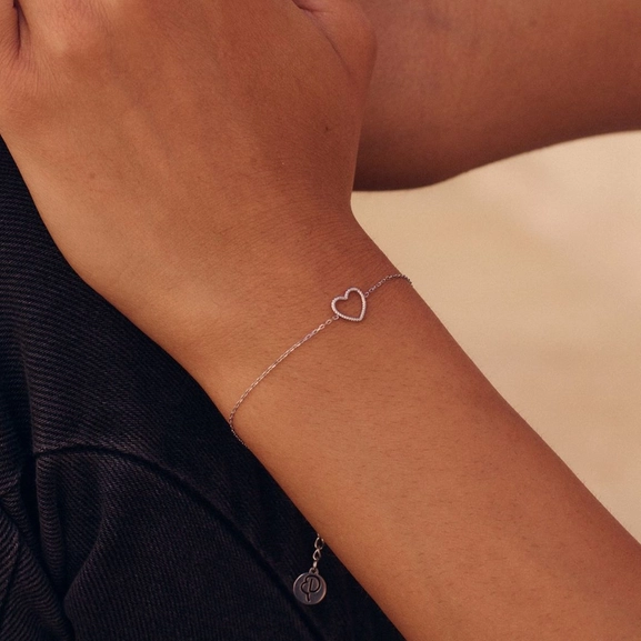 Rope Heart Bracelet Steel - Edblad - Snabb frakt & paketinslagning - Nordicspectra.se