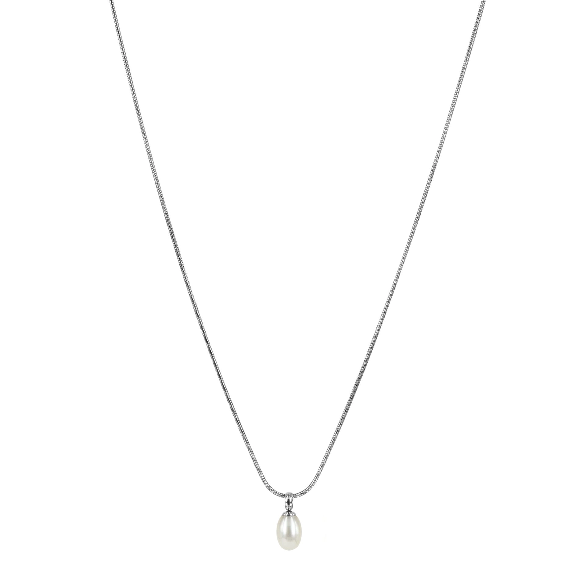 Astrid & Agnes - PALMA Single Kort Halsband St&aring;l