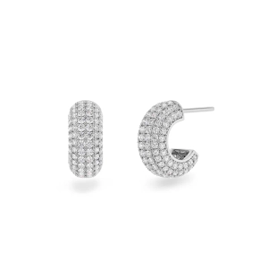 Luxe Creoles Silver - Edblad - Snabba leveranser - Gratis paketinslagning