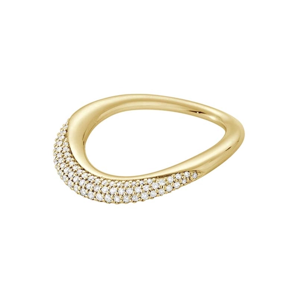 Offspring Ring Gold Pavé Diamant von Georg Jensen, Schneller Versand - Nordicspectra.de